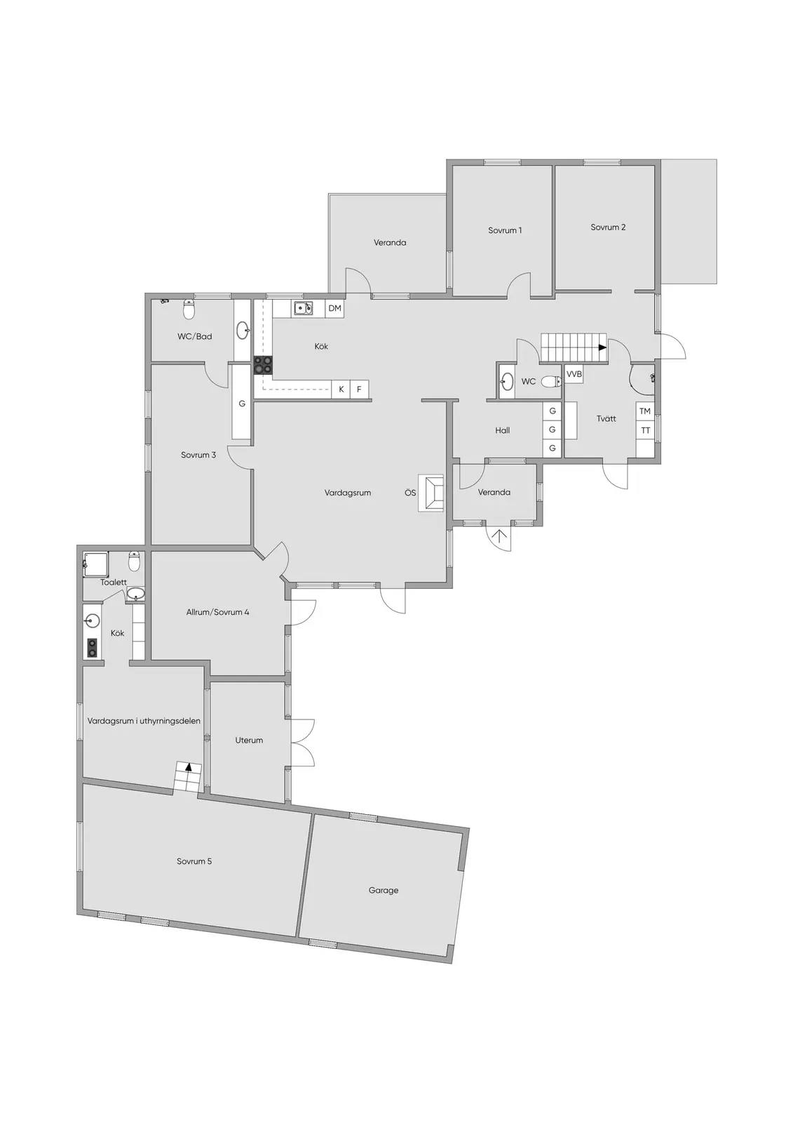 Floor plan for Ljungvägen