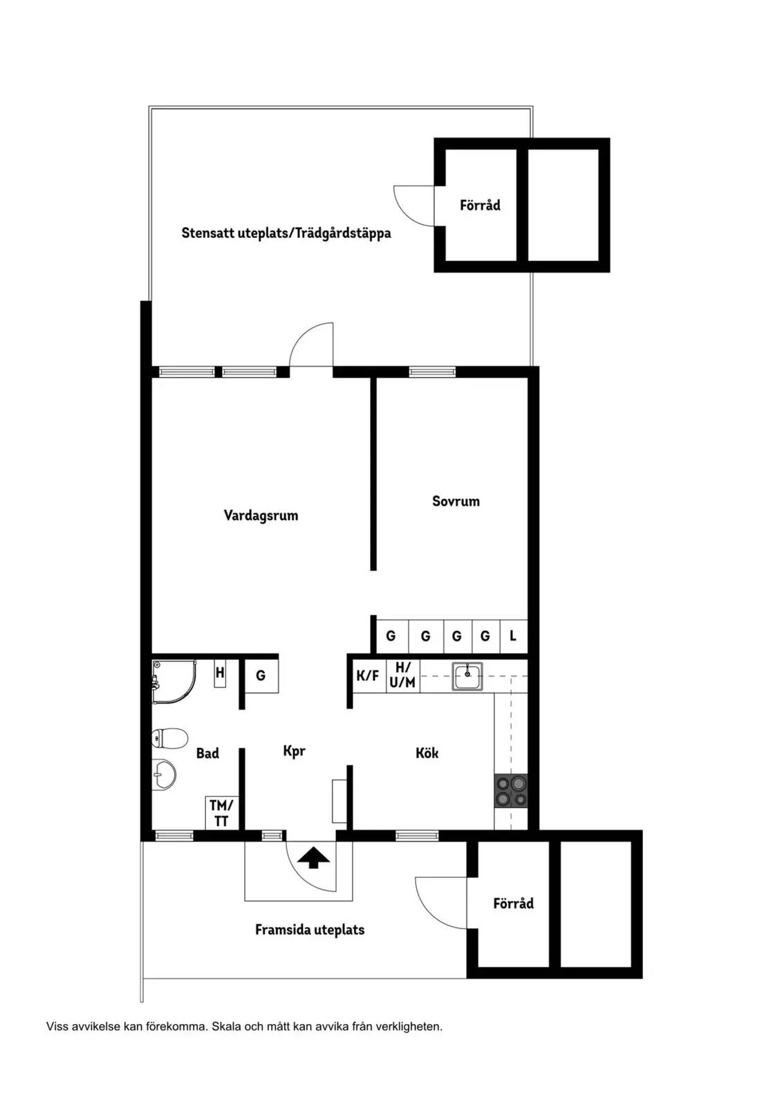 Planritning för Gamla Norrvägen 314