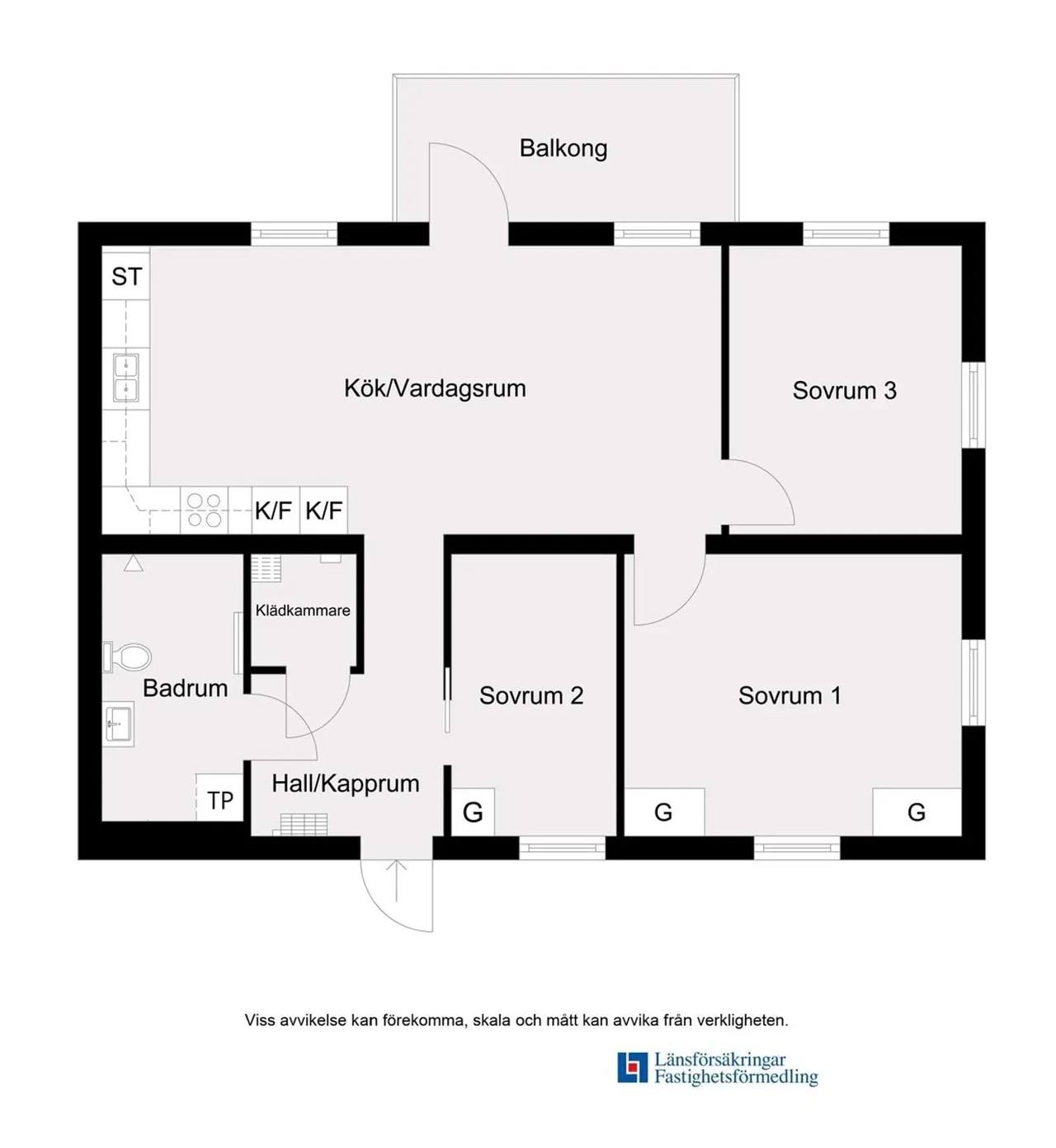 Floor plan for Blåviolstigen 8 C