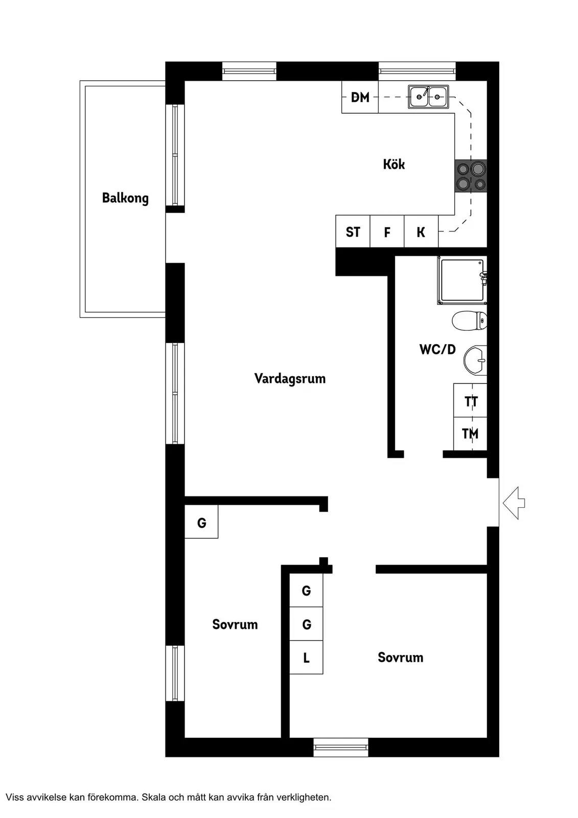 Floor plan for Sandstuguvägen 49