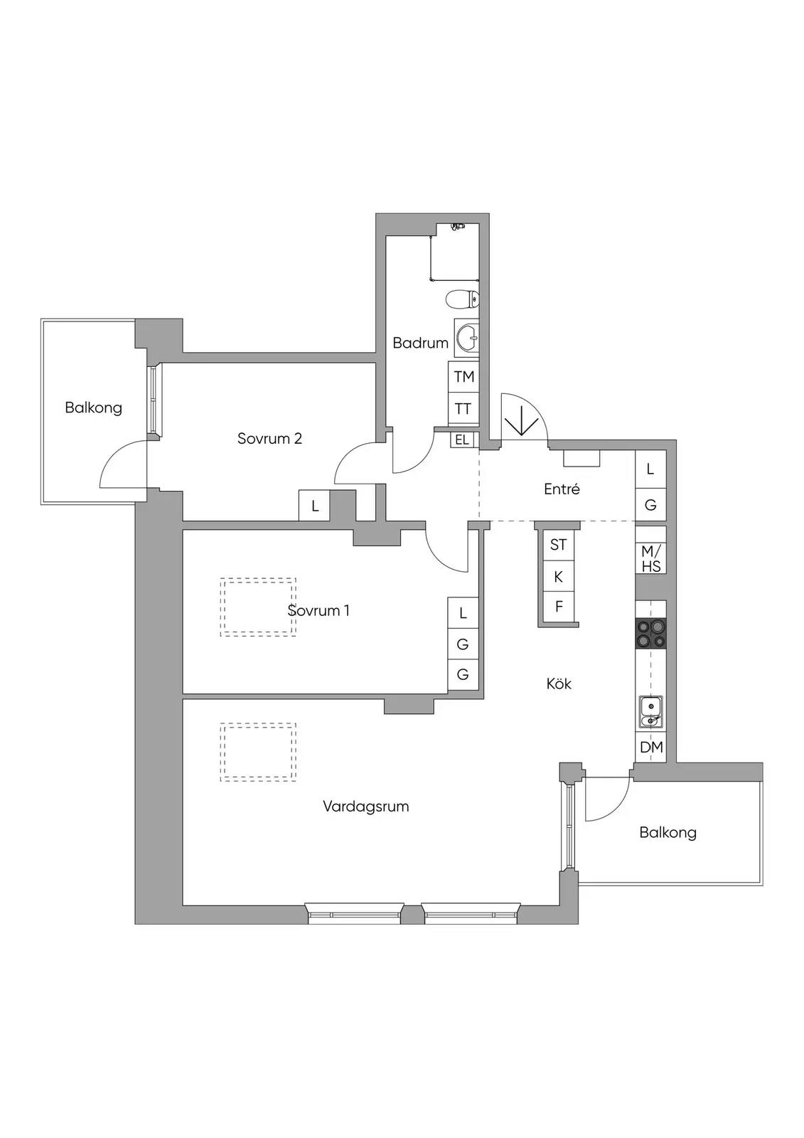 Floor plan for Sven-Agne Larssons Väg