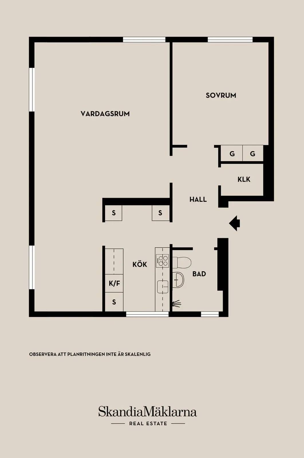 Planritning för Humblegatan 33A, Vån 2/2