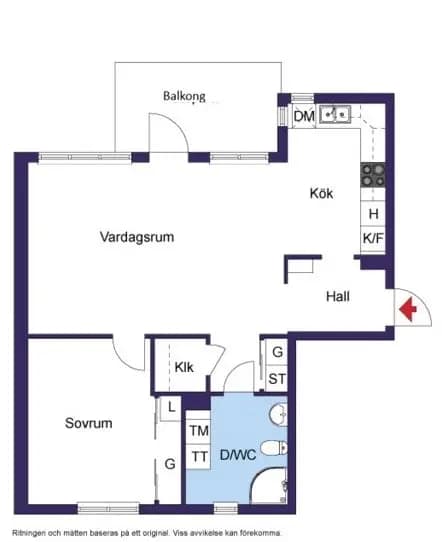 Planritning för Svampskogsvägen 16