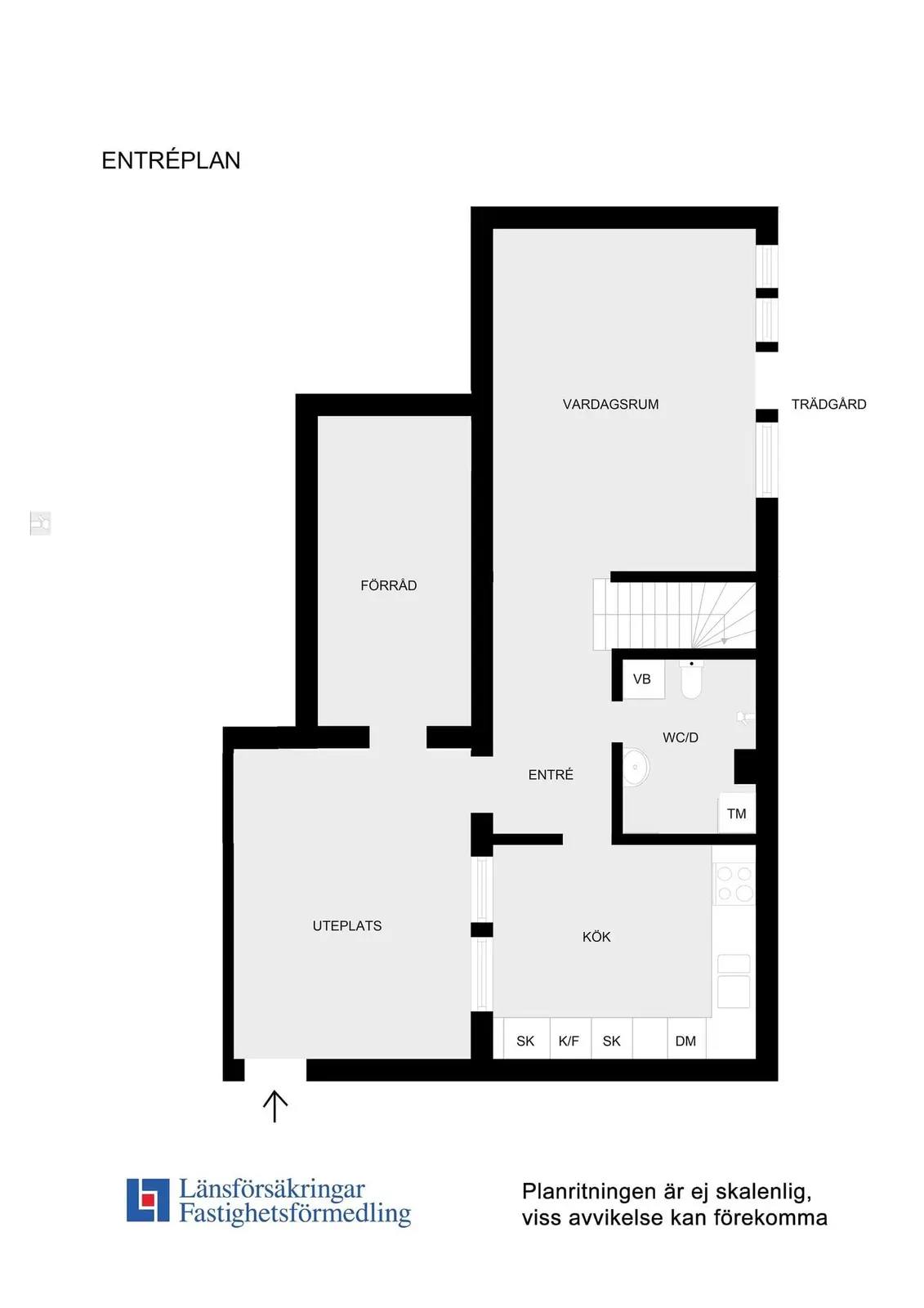 Floor plan for Fruängsvägen 44