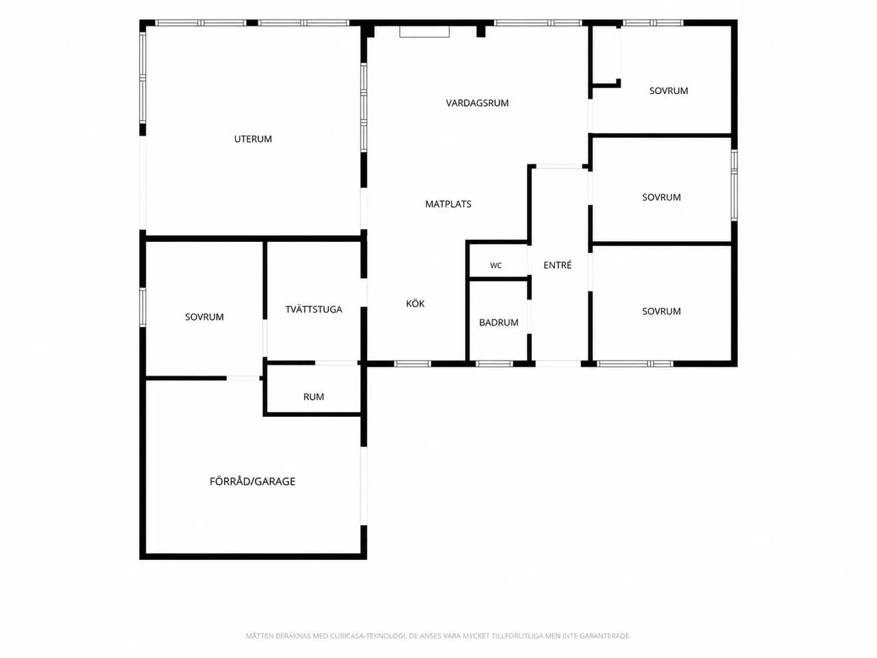 Floor plan for Norrtorpsvägen 13