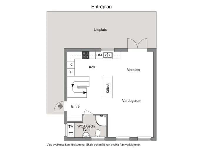 Floor plan for Isbergavägen 18A