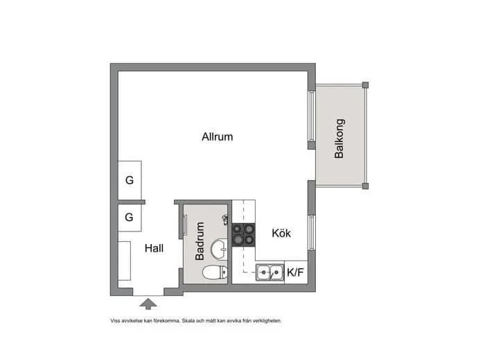 Floor plan for Hägervägen 1