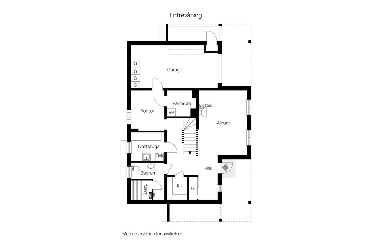 Planritning för Långrevsgatan 2