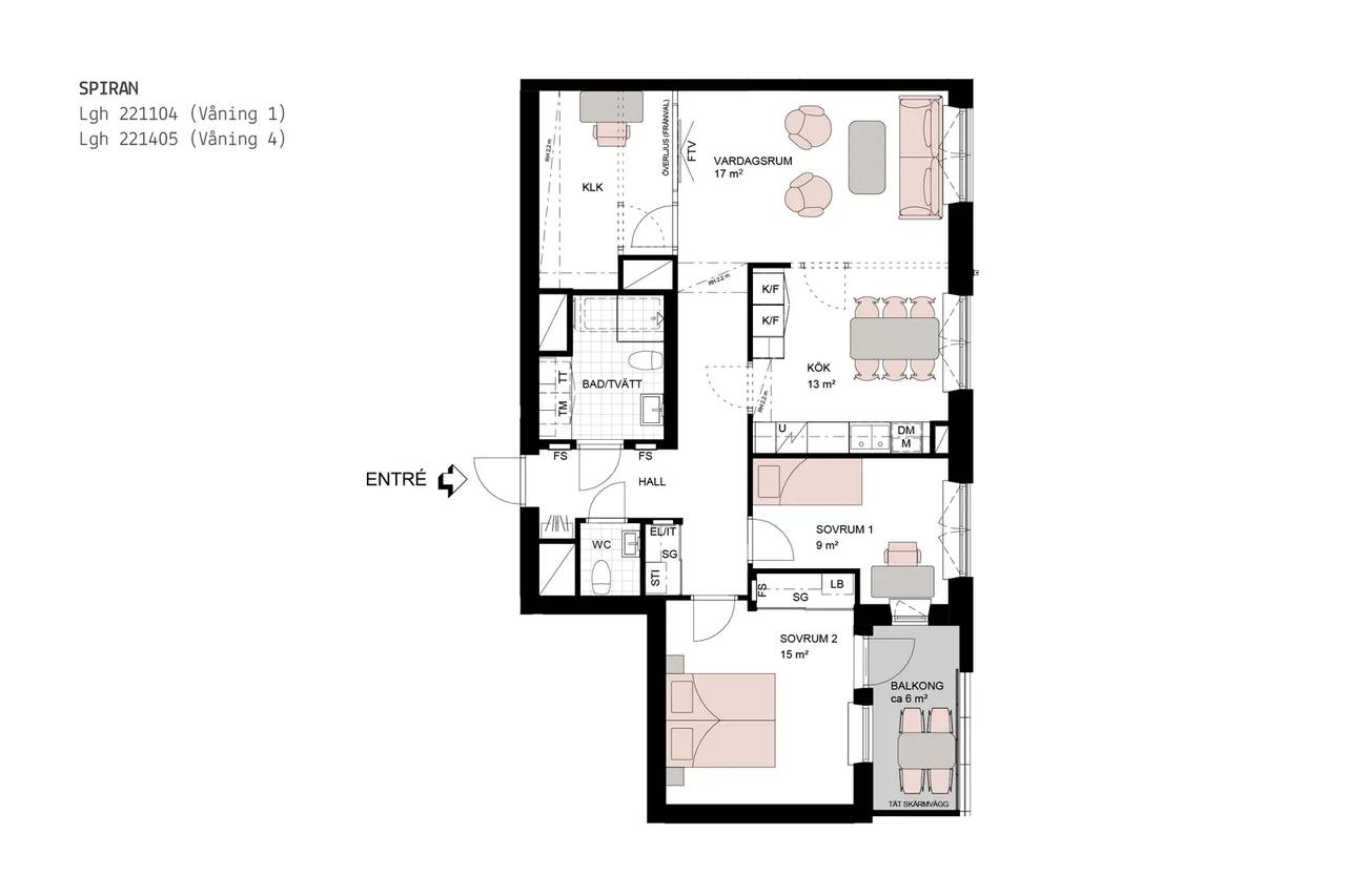 Floor plan for Emmyborgsgatan 1