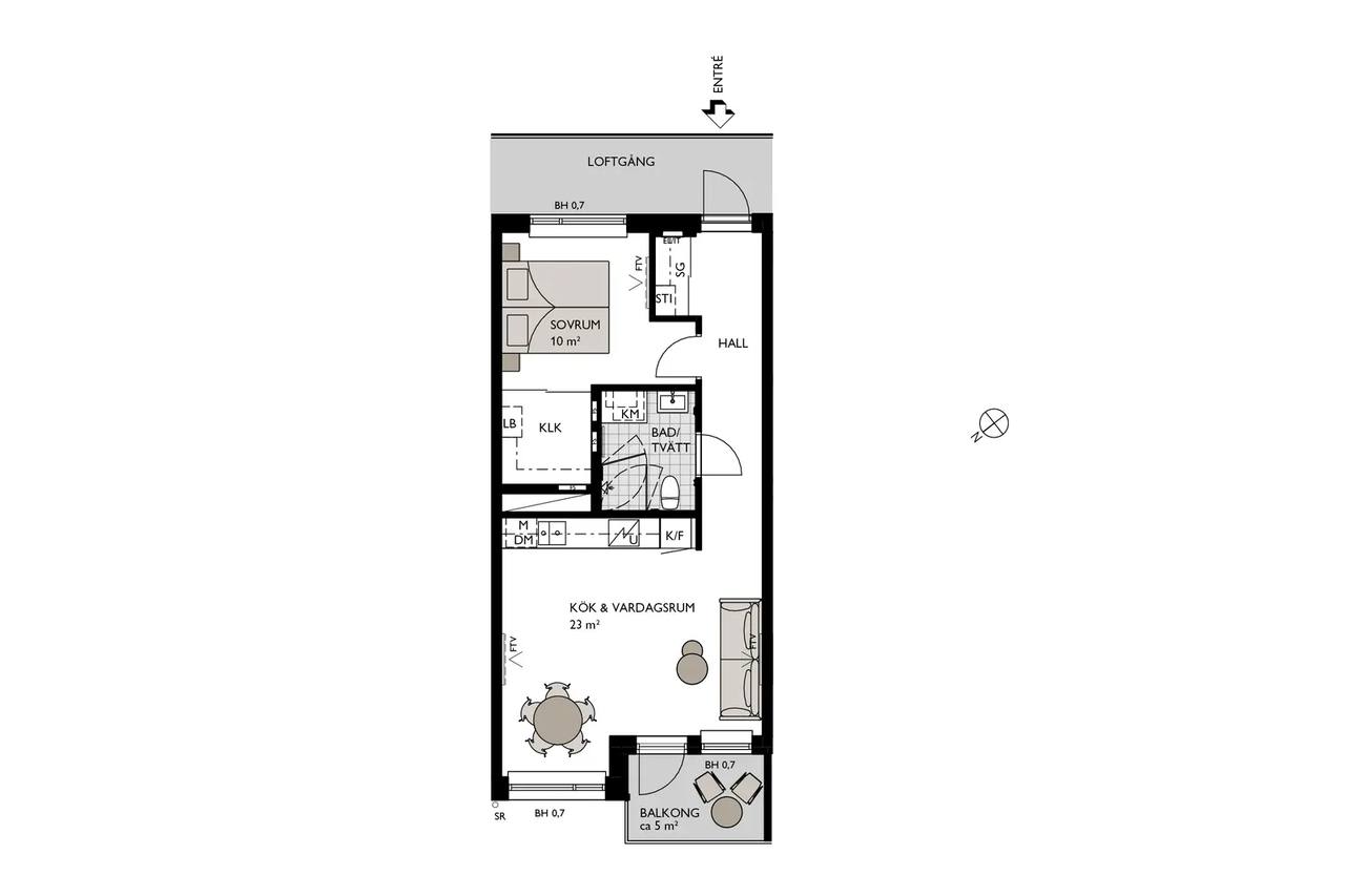 Floor plan for Bratteråsgatan