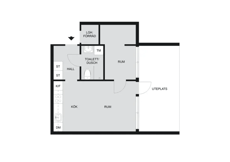 Floor plan for Svartkärrsvägen 32