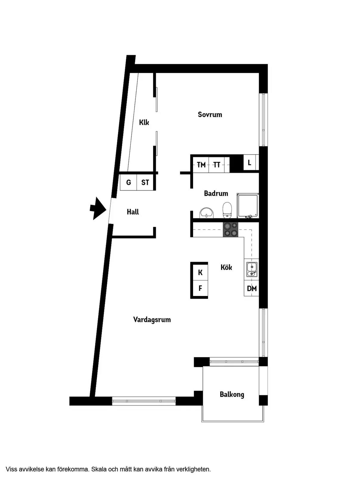 Planritning för Mor Selmas väg 16