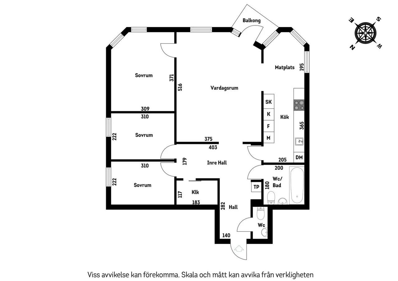 Floor plan for Farstavägen 87