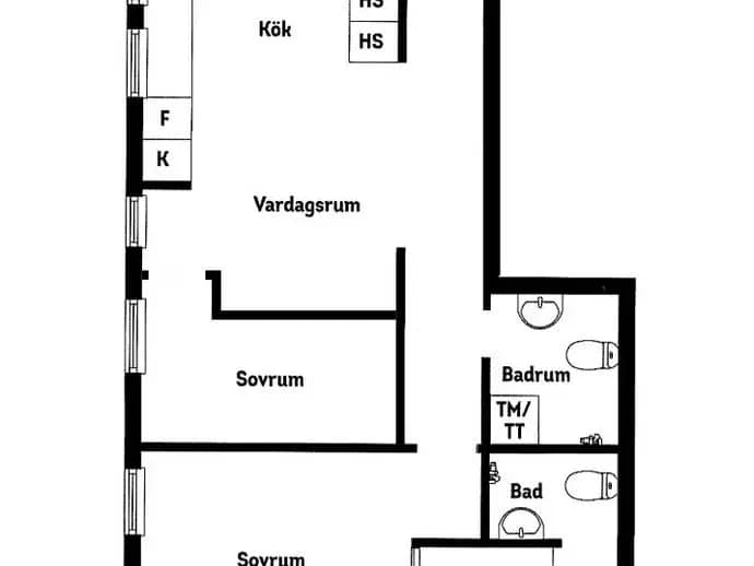 Floor plan for Bygärdesvägen 3