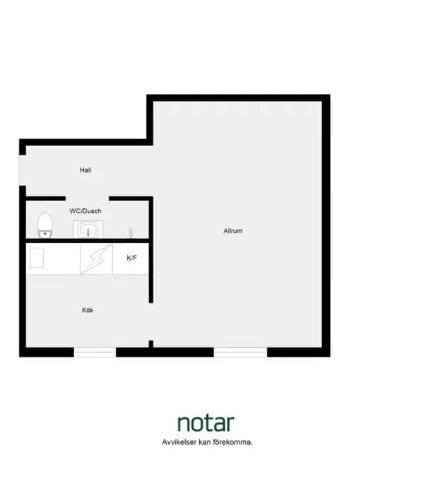 Floor plan for Klyvarvägen 5, 2tr
