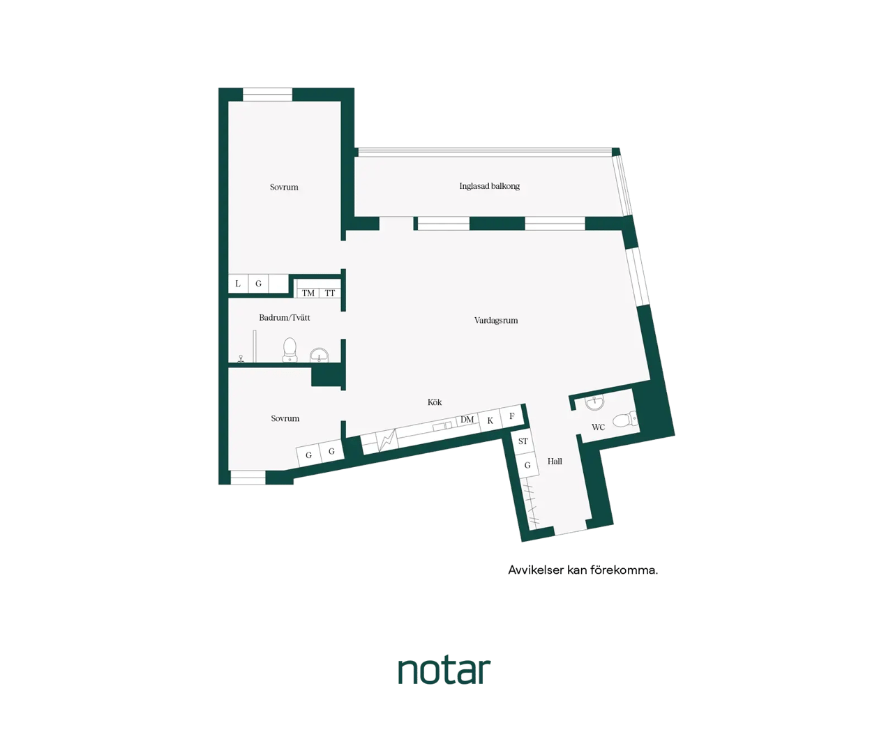 Floor plan for Finn Malmgrens Väg 2A, 3tr