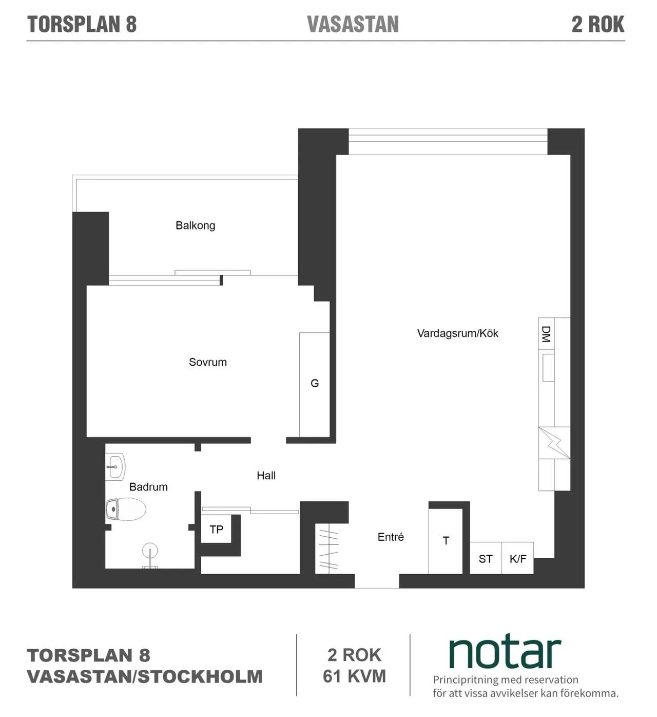 Floor plan for Torsplan 8