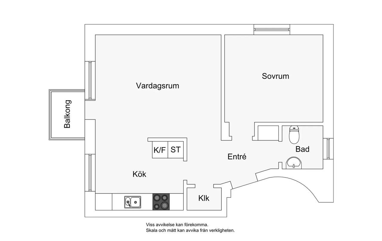 Floor plan for Lidköpingsvägen 26
