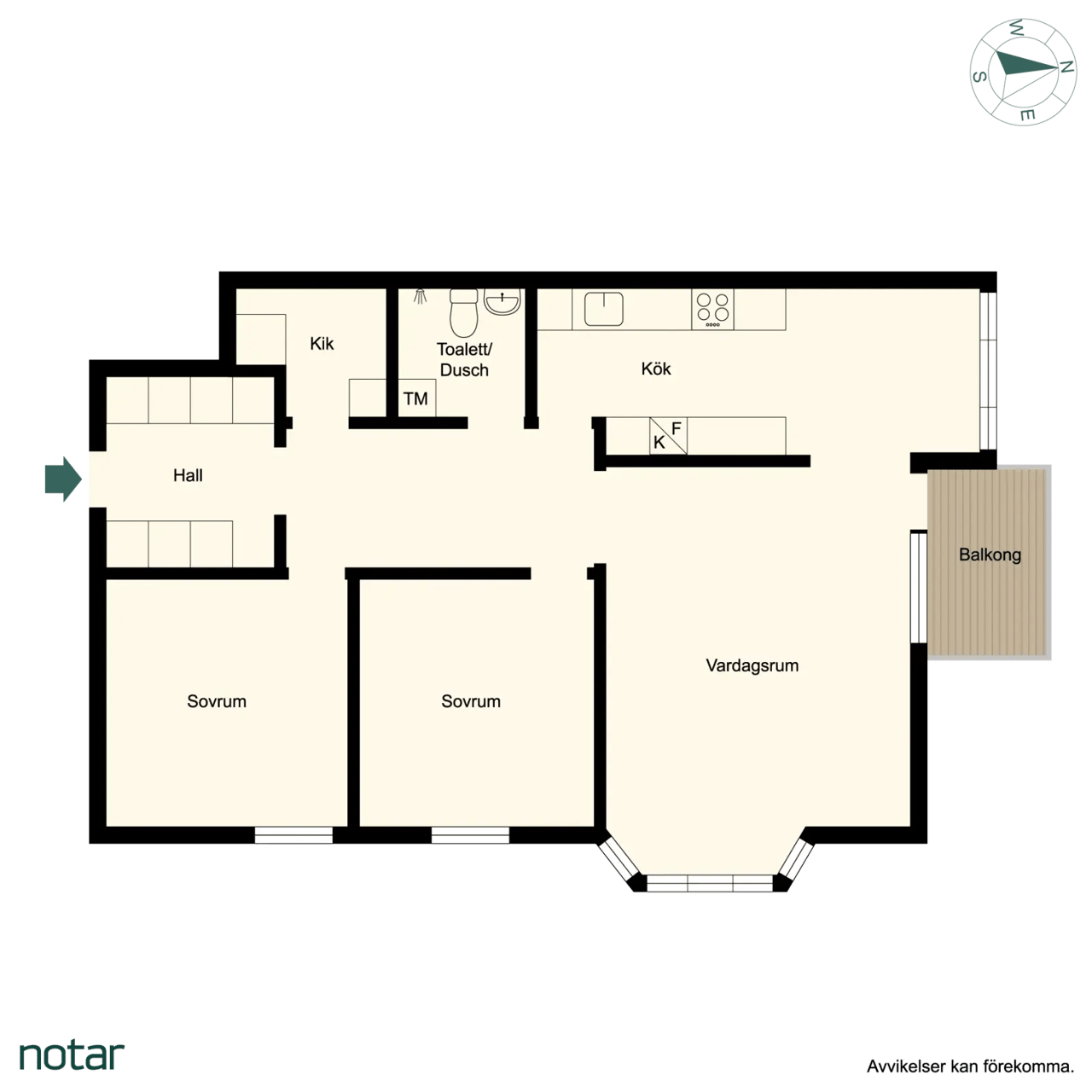 Floor plan for Larsbodavägen 53