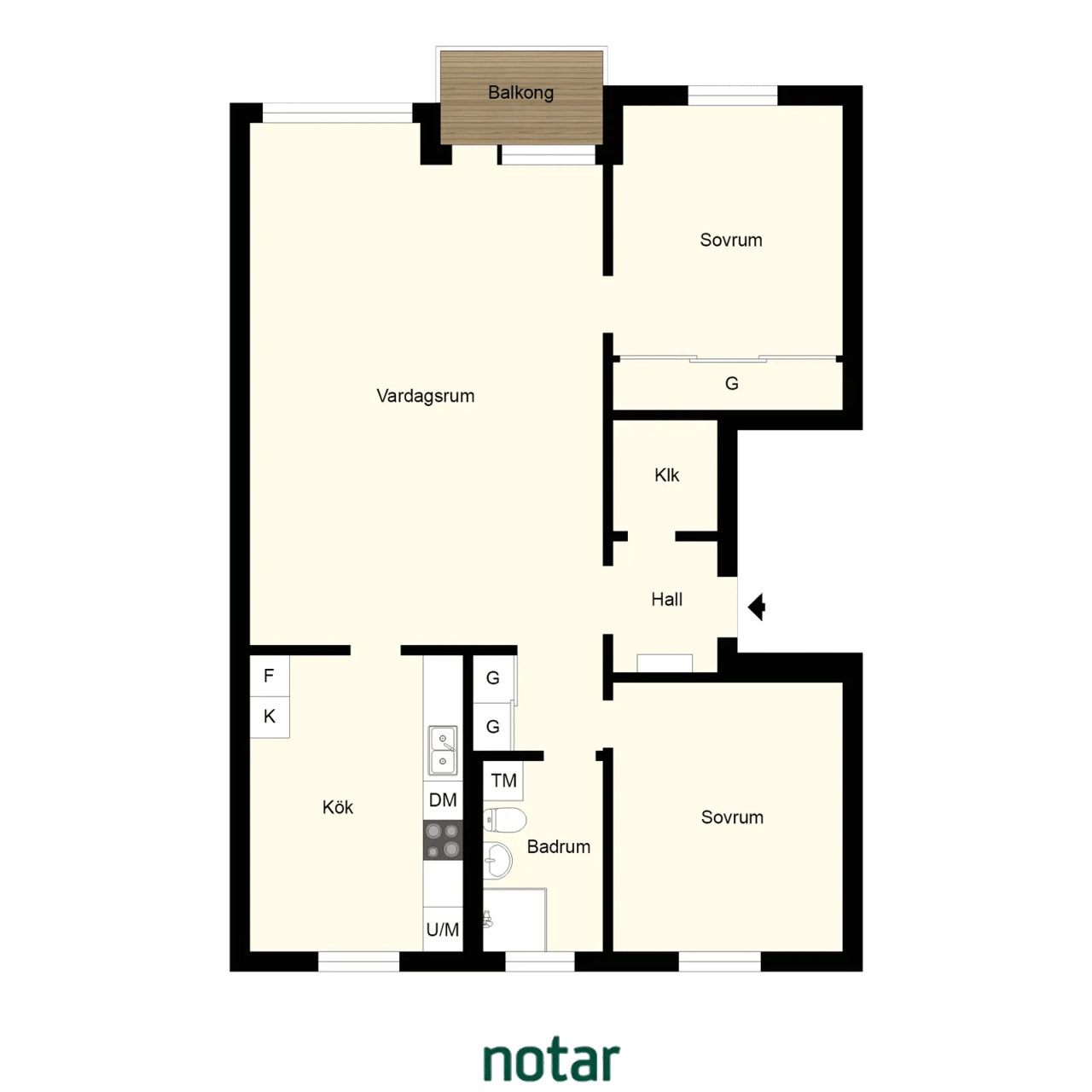 Floor plan for Annebodavägen 72