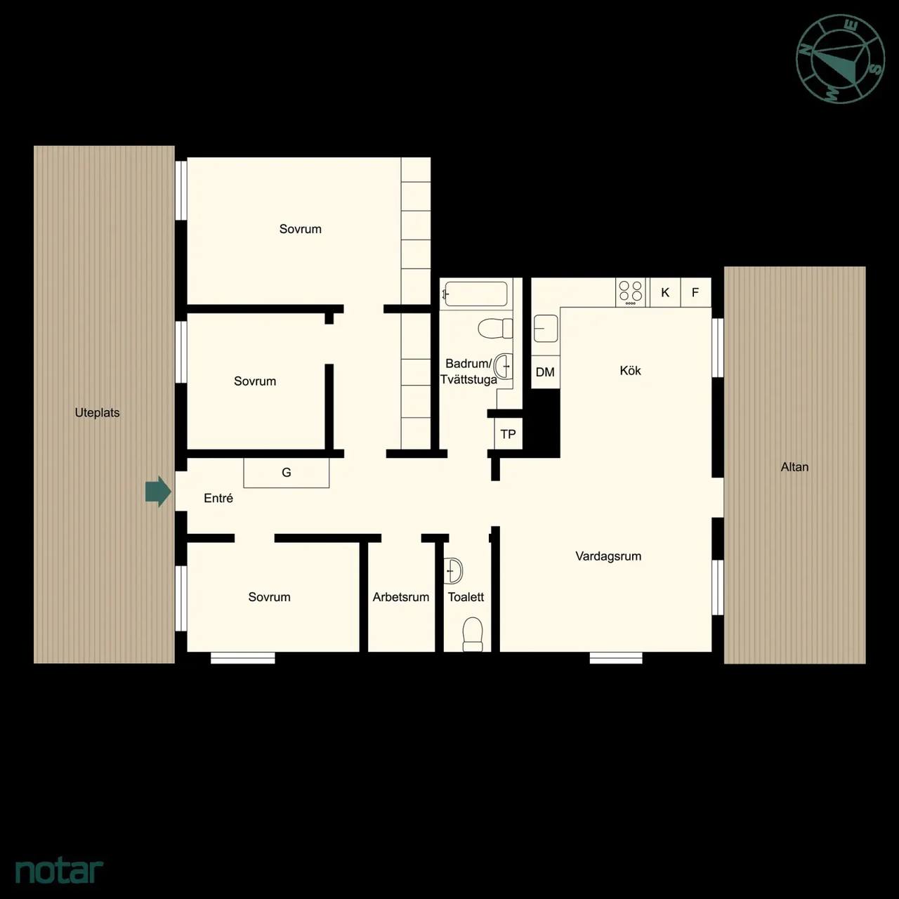 Floor plan for Värmlandsvägen 150