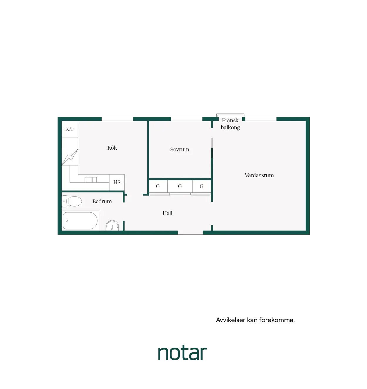 Floor plan for Hanna Rydhs gata 38, vån 3/3