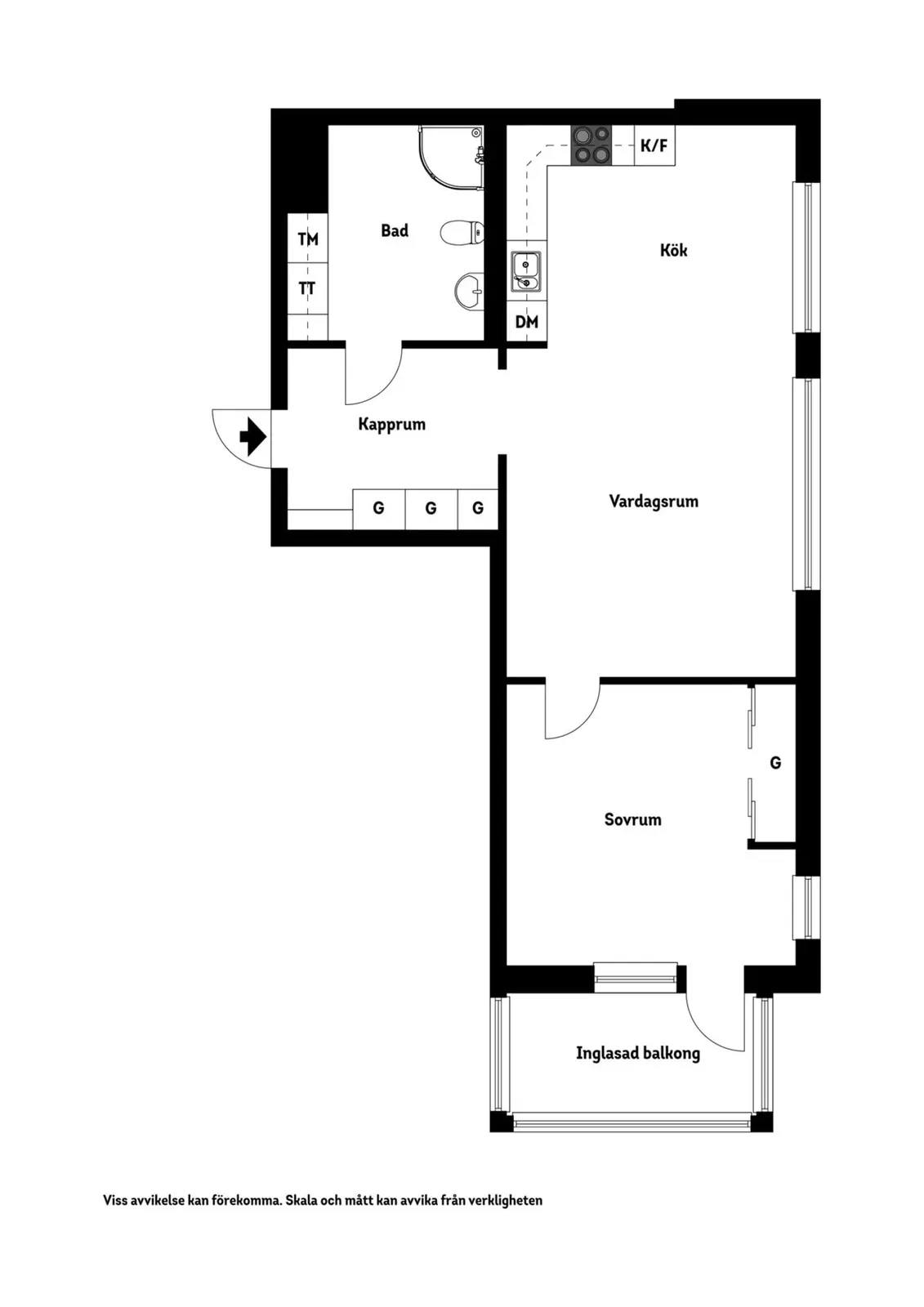 Planritning för Drottningholmsvägen 60, 7tr