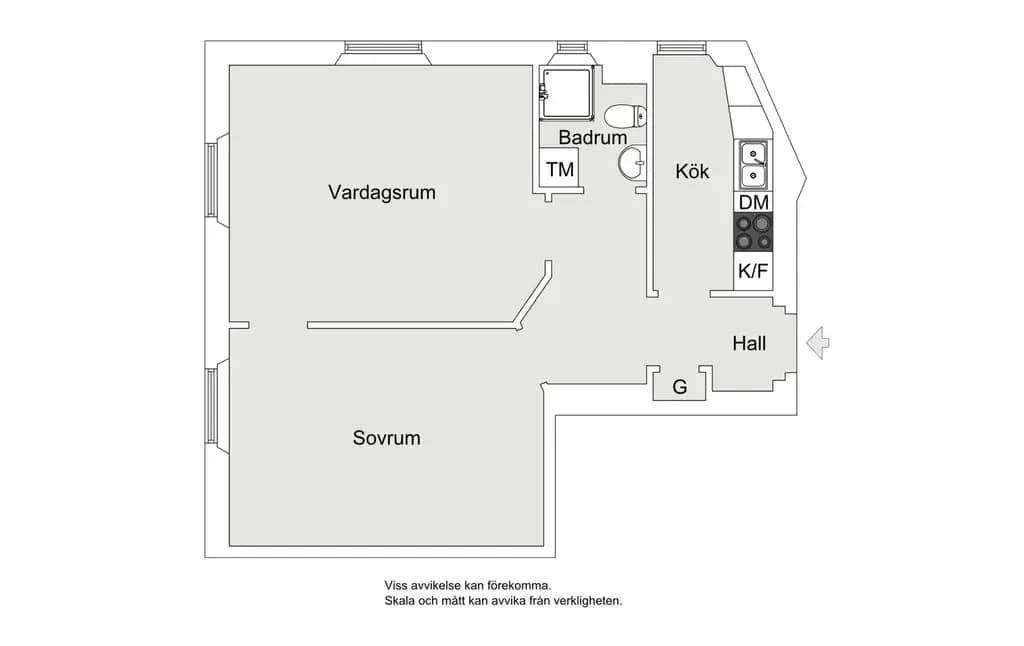 Planritning för Tavastgatan 8a