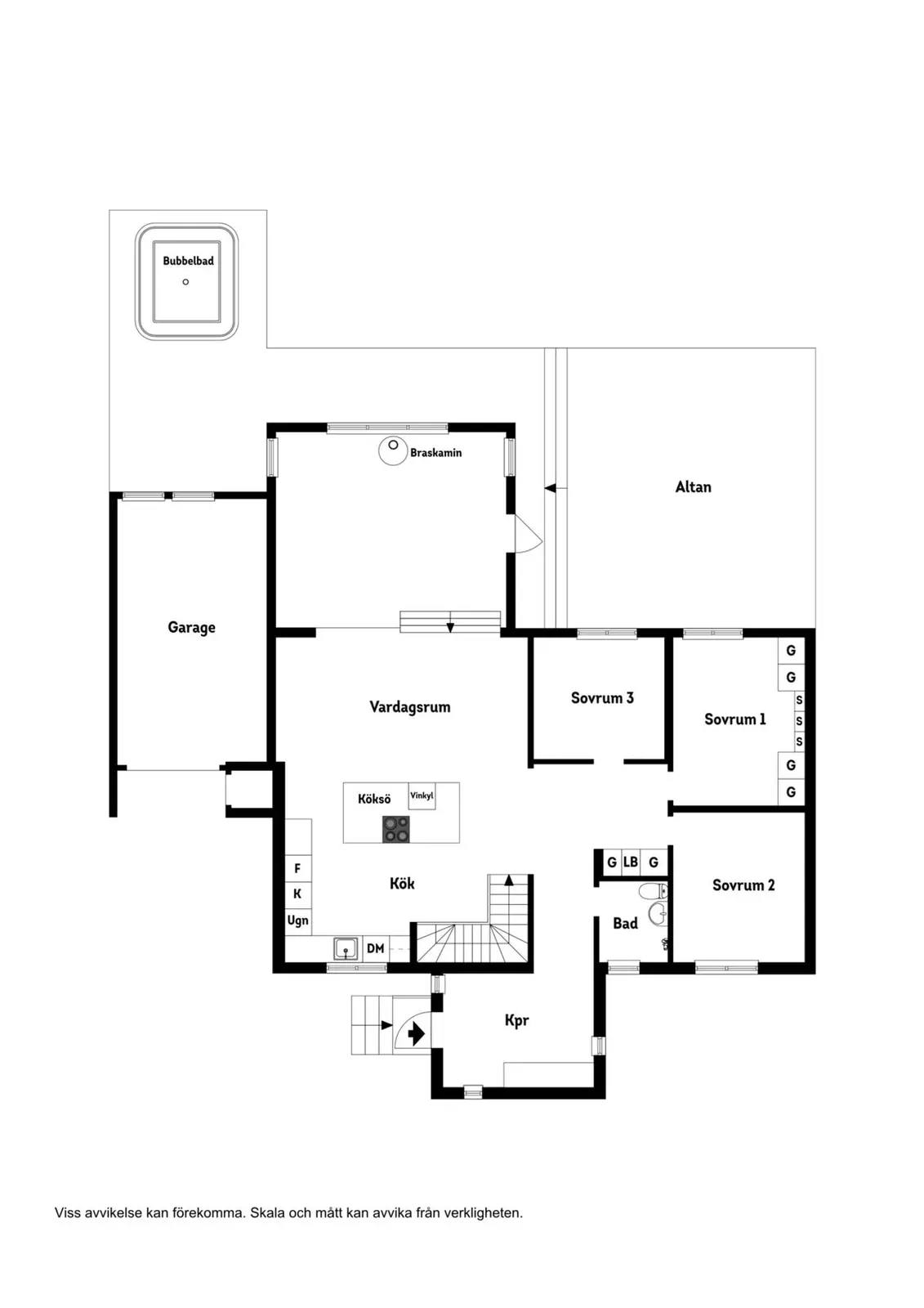 Floor plan for Skärgårdsvägen 18