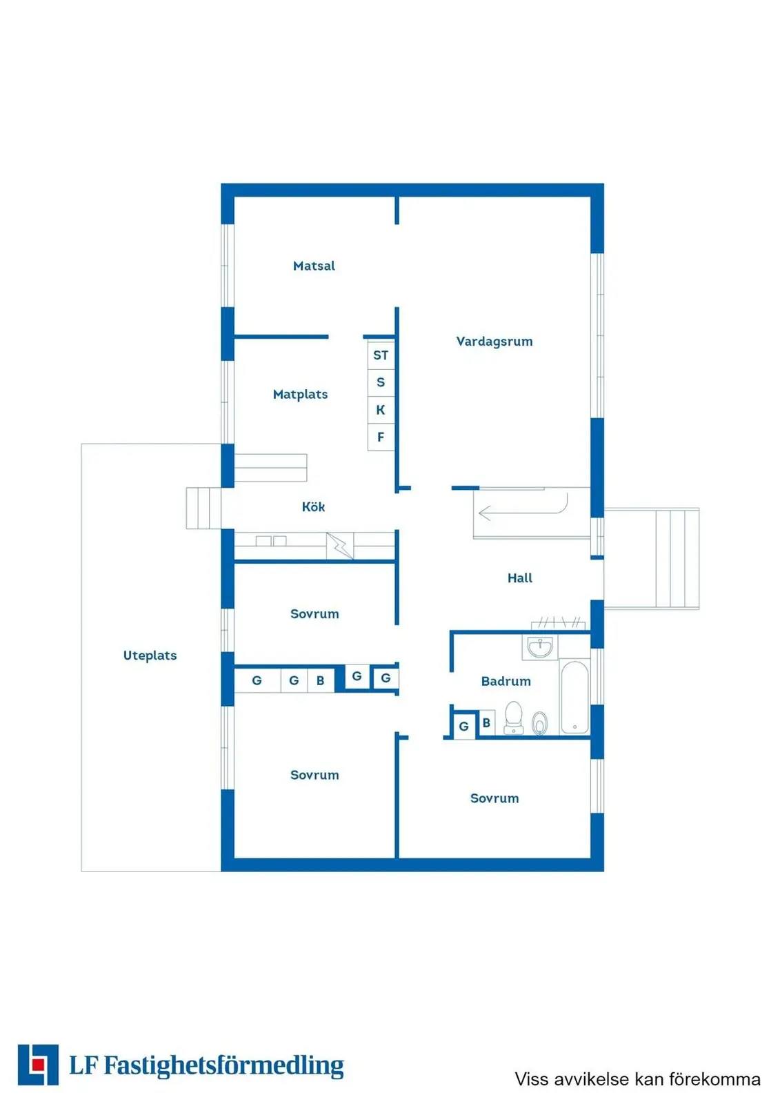 Planritning för Borsöknavägen 6