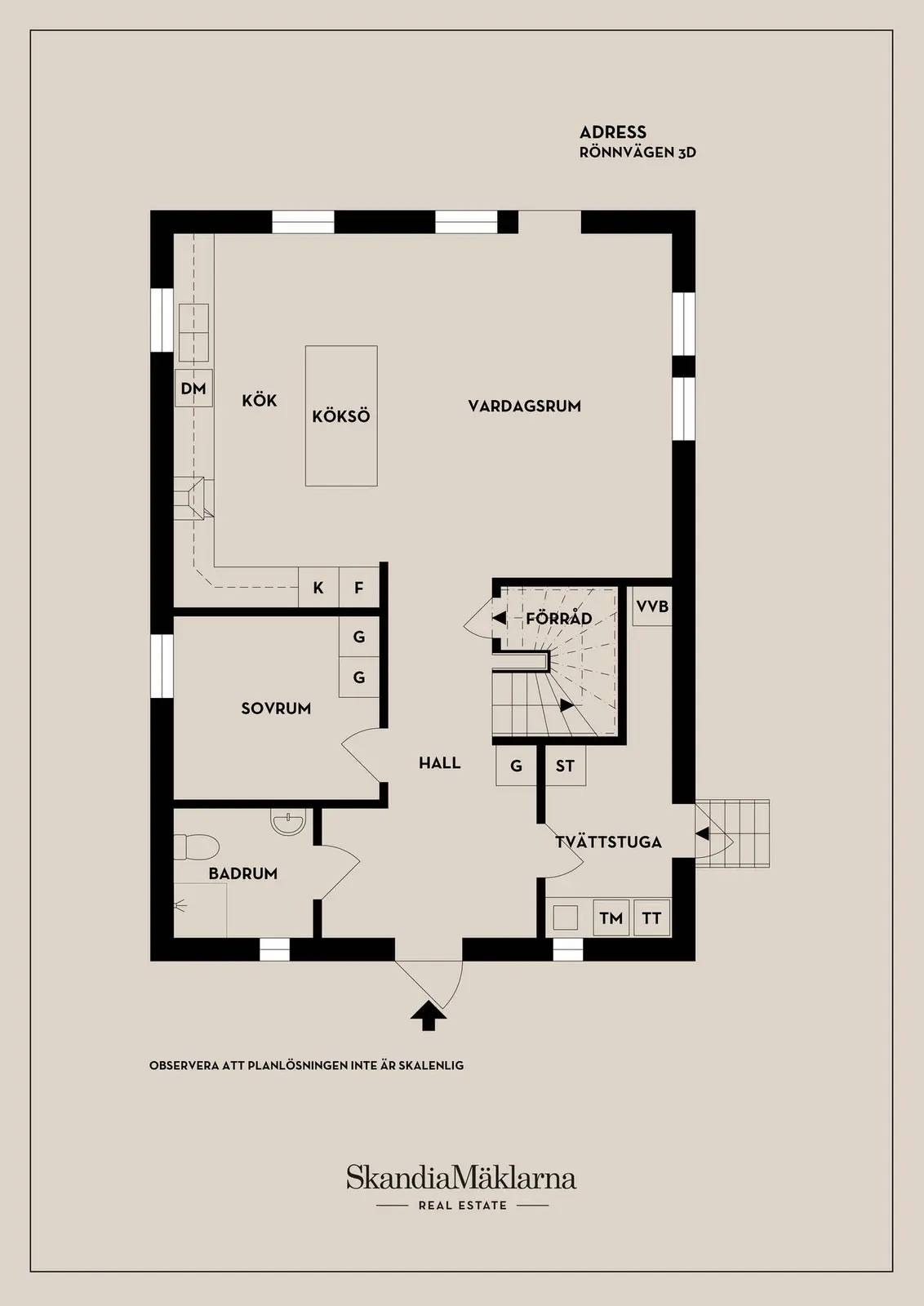 Floor plan for Rönnvägen 3D
