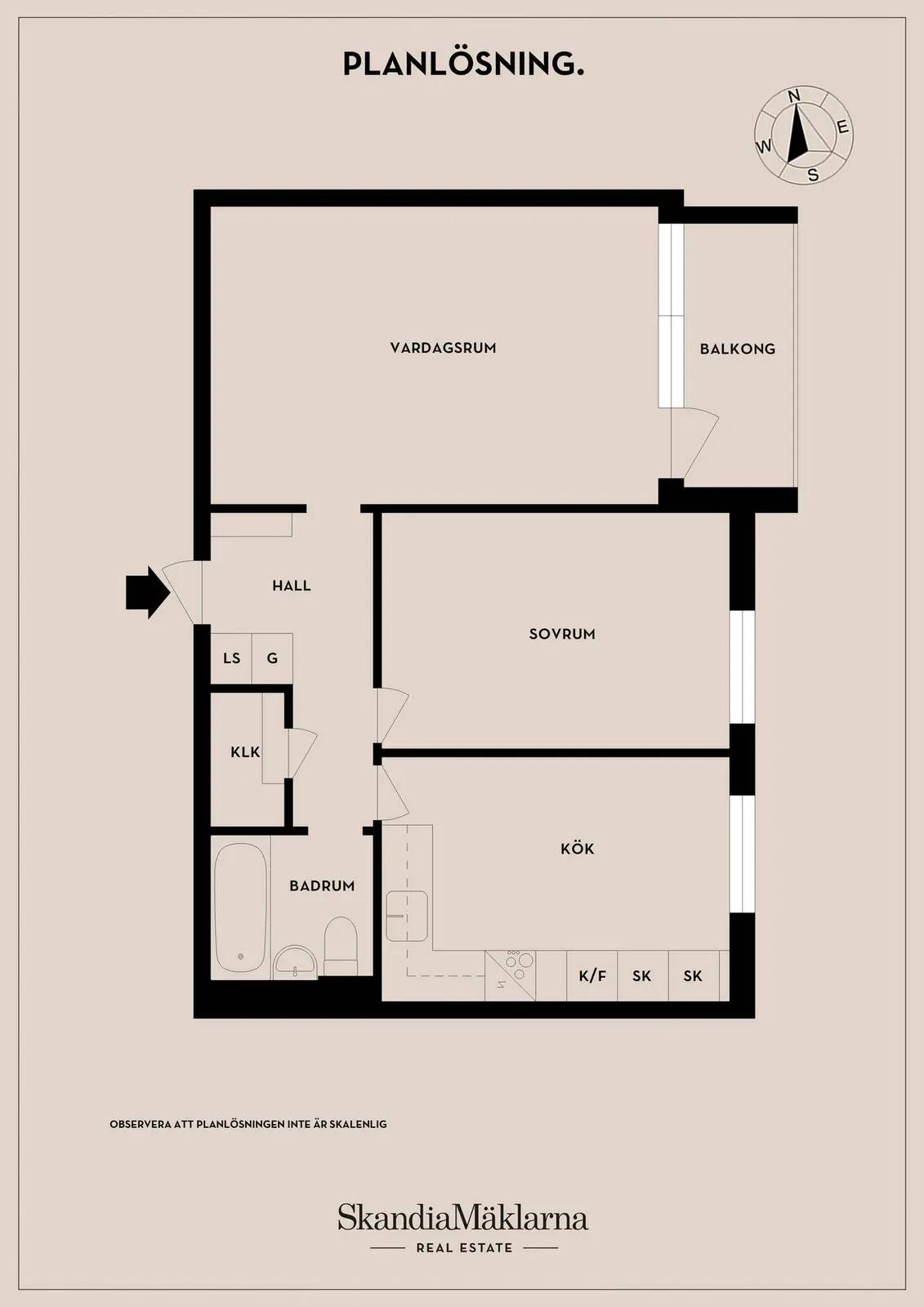 Floor plan for Tornslingan 41