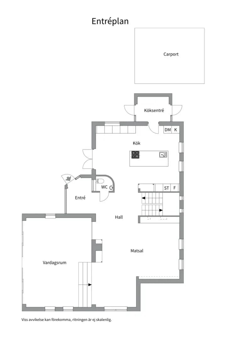 Floor plan for Kristinavägen 24