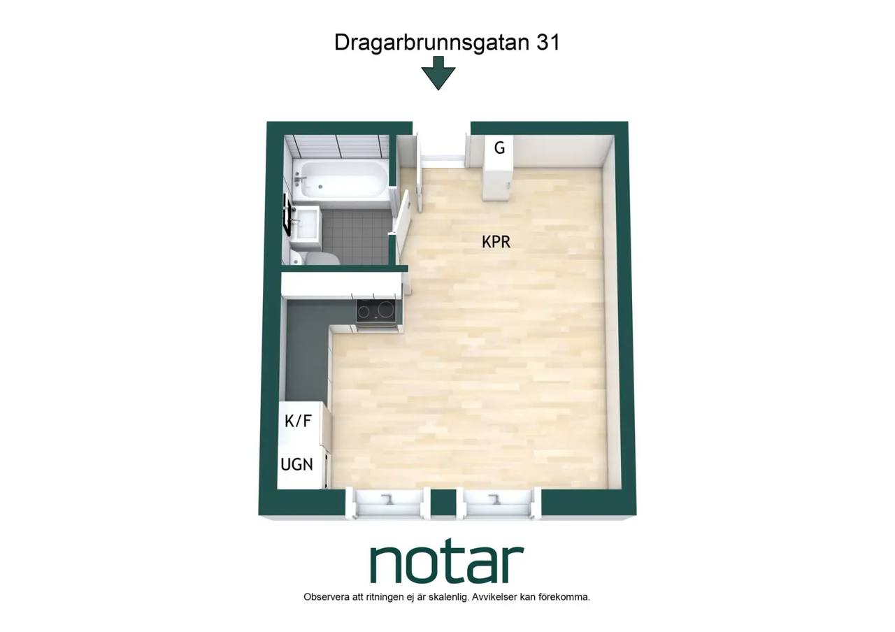 Floor plan for Dragarbrunnsgatan 31