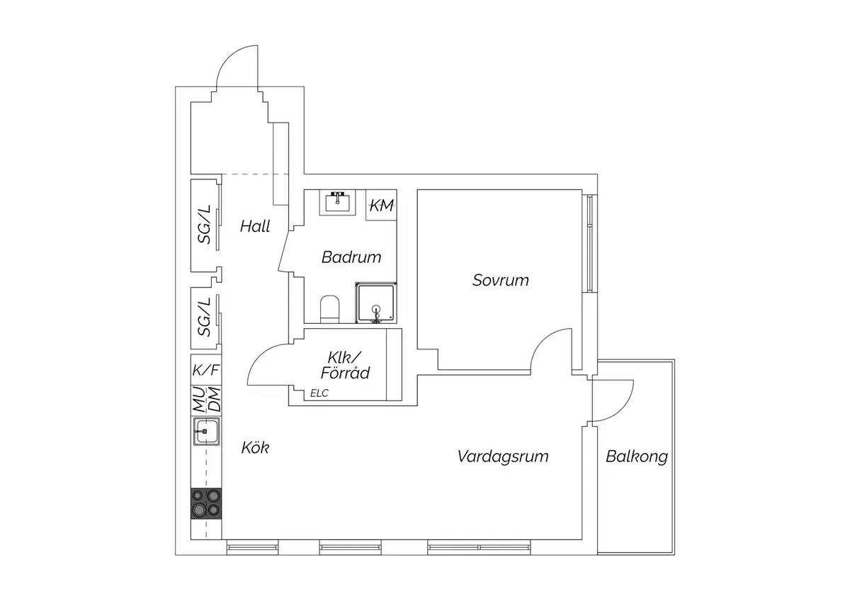 Floor plan for Vega allé 77