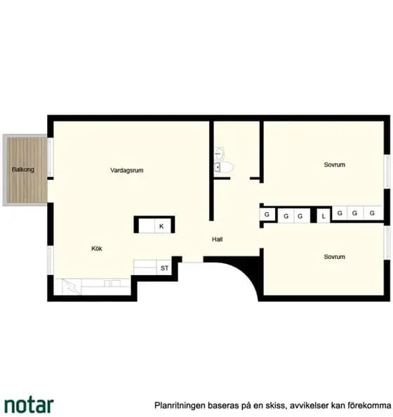 Planritning för Flintlåsvägen 8