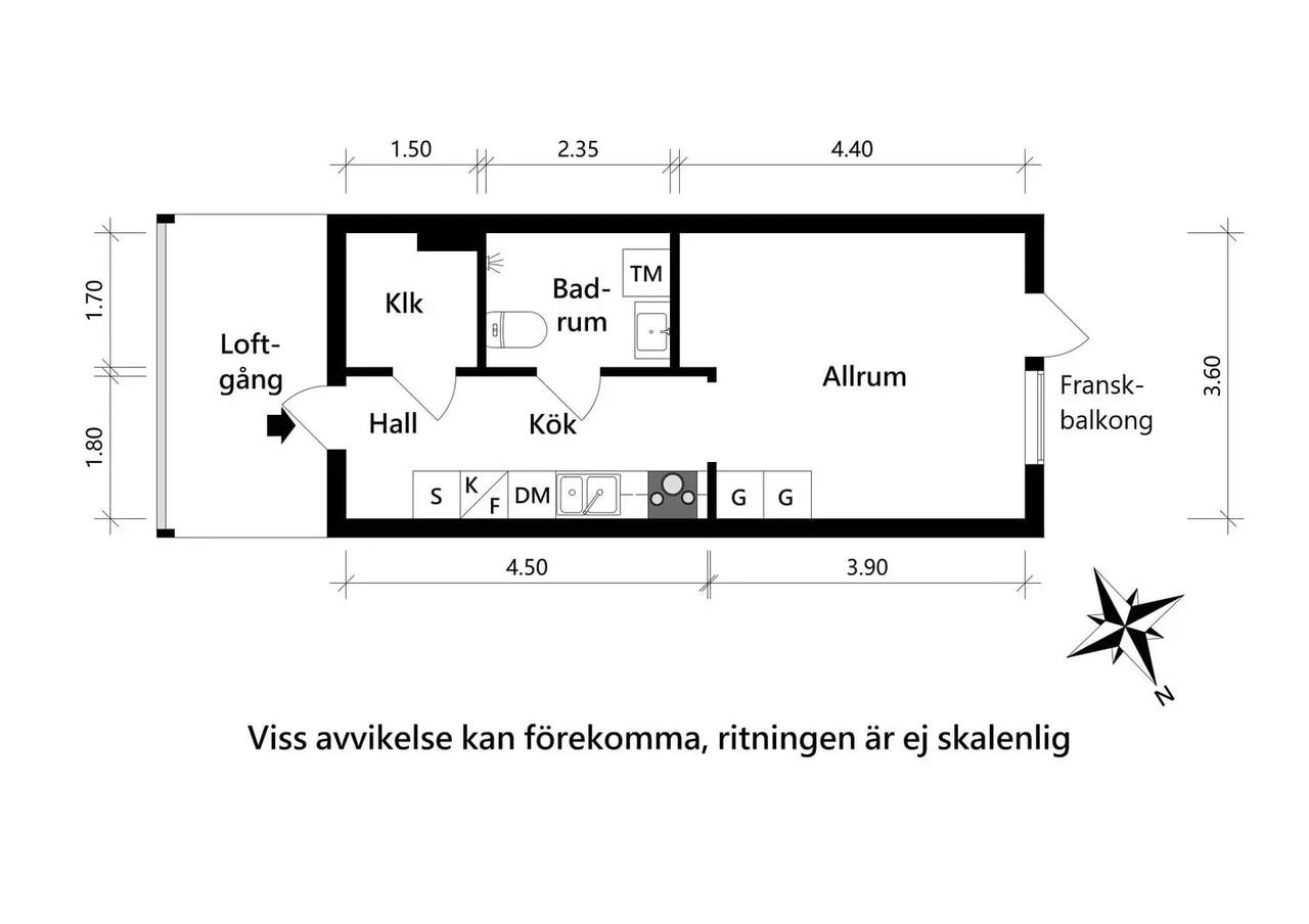 Floor plan for Bandtraktorgatan