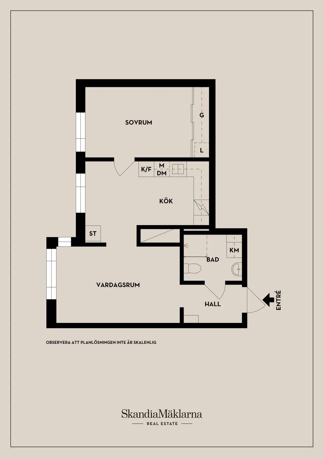 Floor plan for Karen Blixens Gata 13