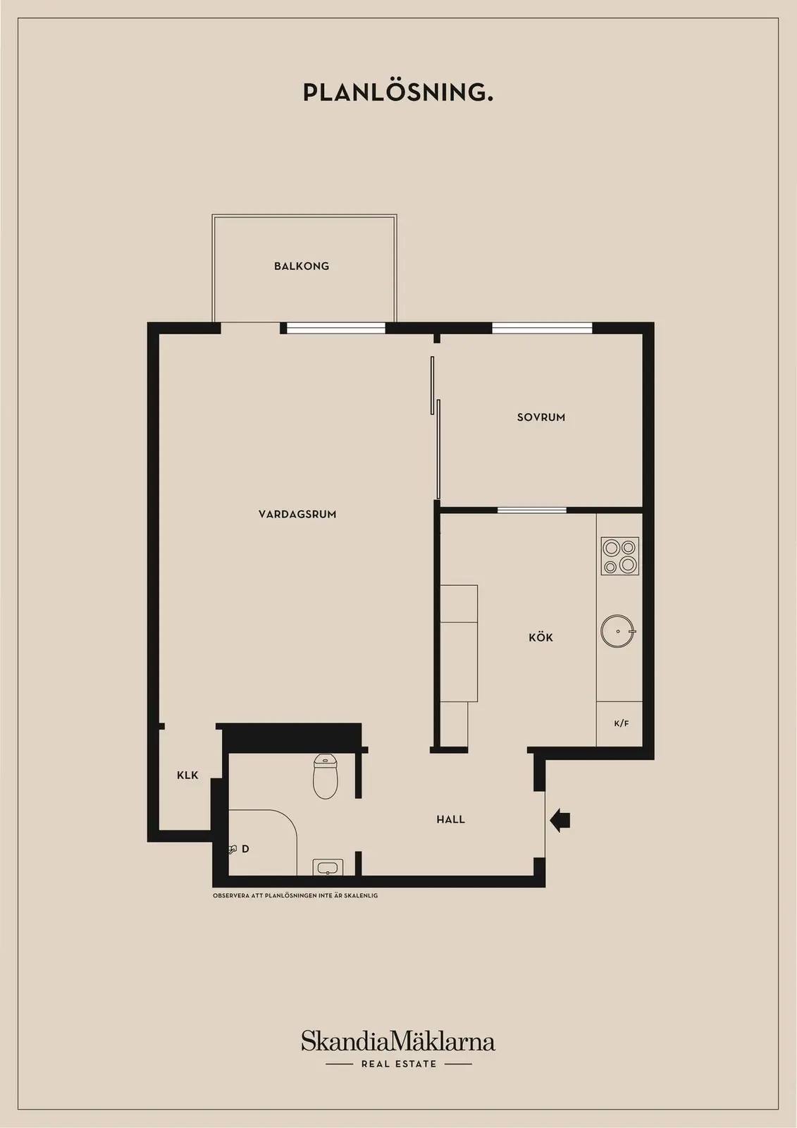 Floor plan for Badstrandsvägen 33