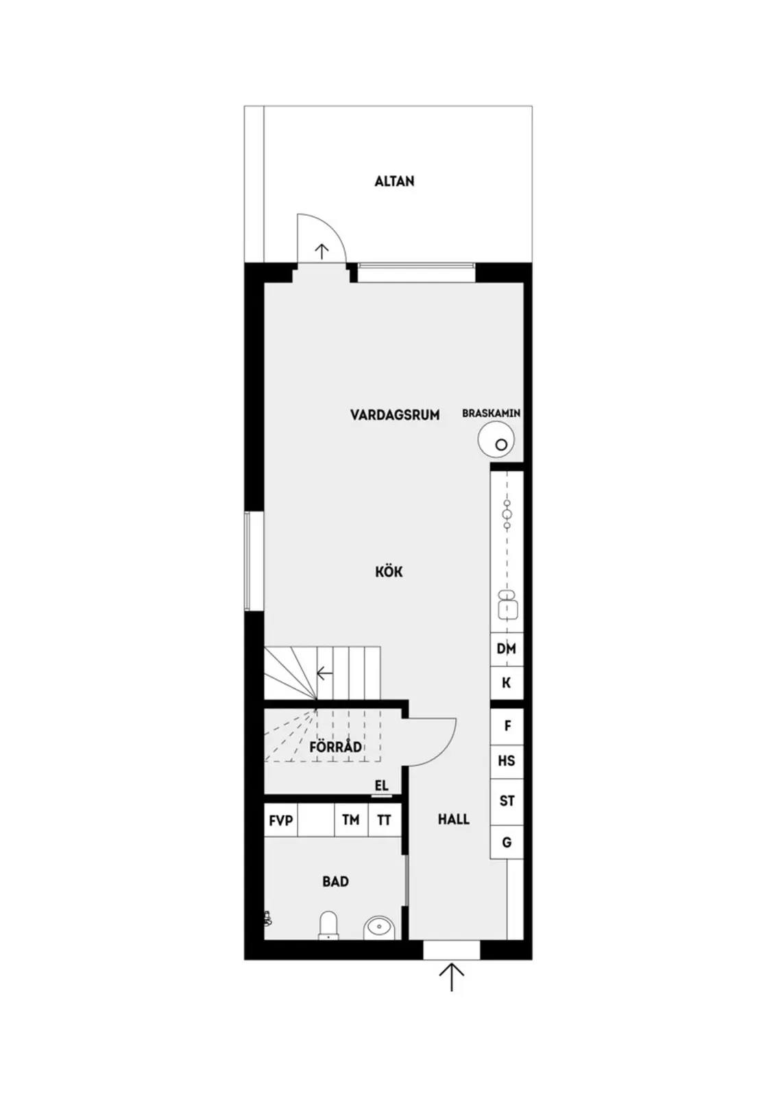 Floor plan for Strömgårdsvägen 34