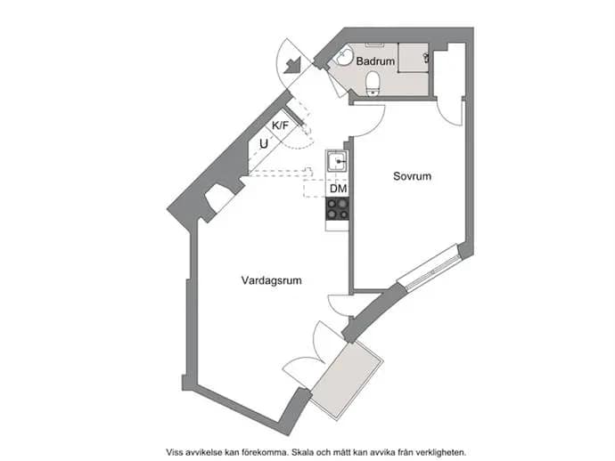 Floor plan for Valhallavägen 57, 4tr