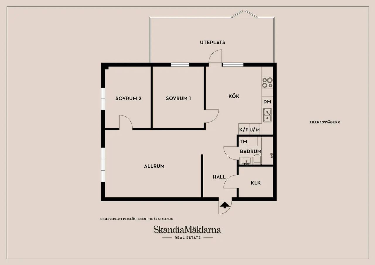 Floor plan for Lillhagsvägen 8