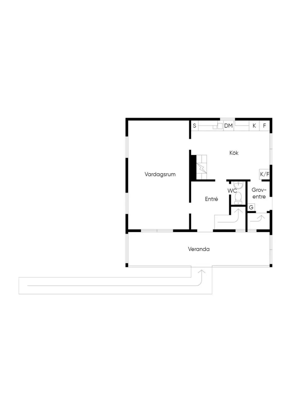 Floor plan for Färsjövägen 33