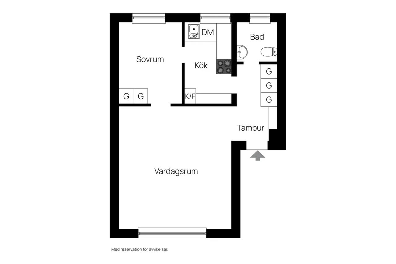 Floor plan for Finn Malmgrens Väg 67