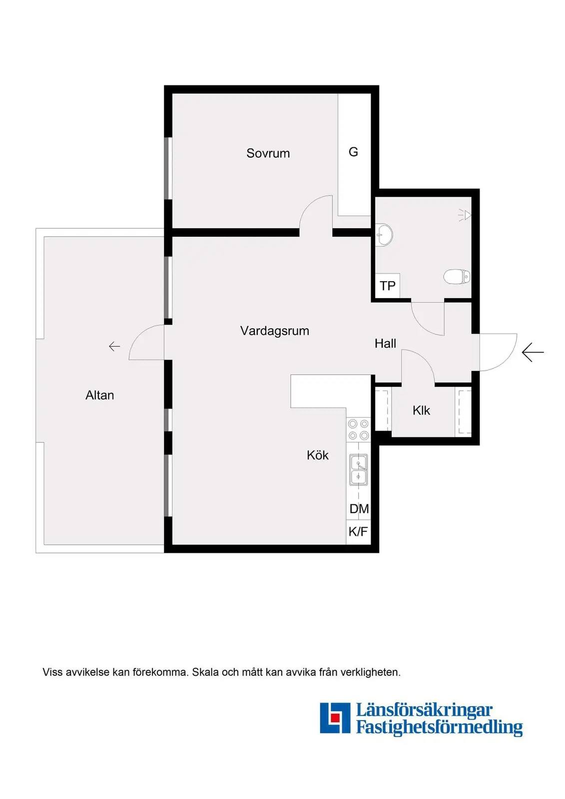 Planritning för Mariehemsvägen 110