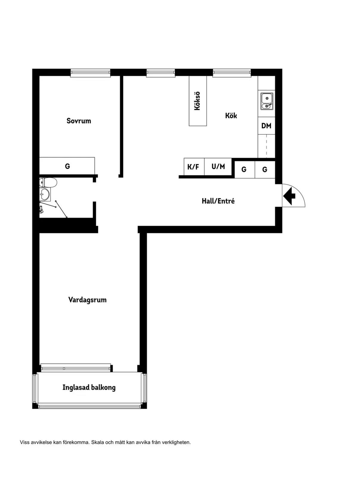 Floor plan for Liedbergsgatan