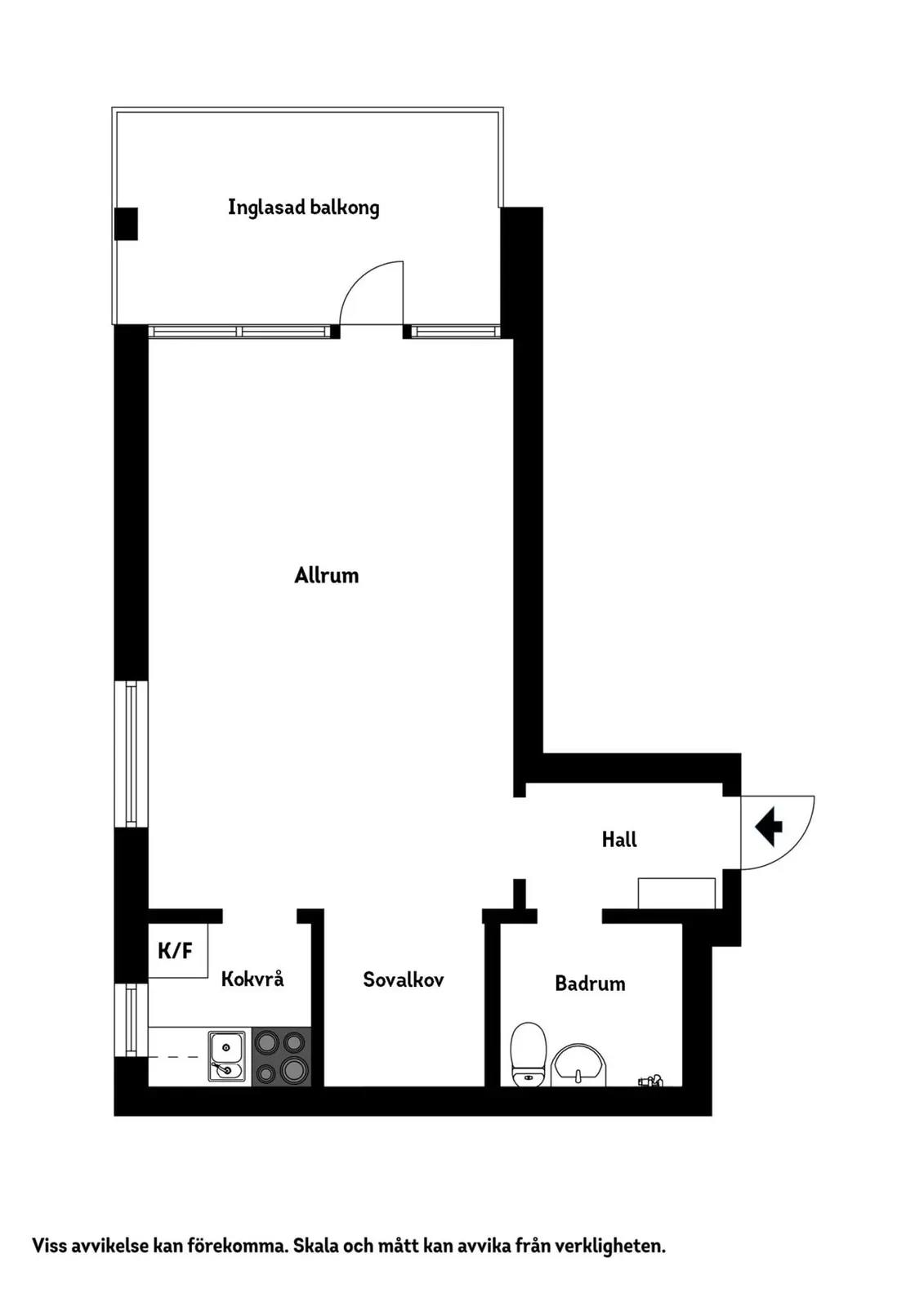 Floor plan for Laxgården 2A