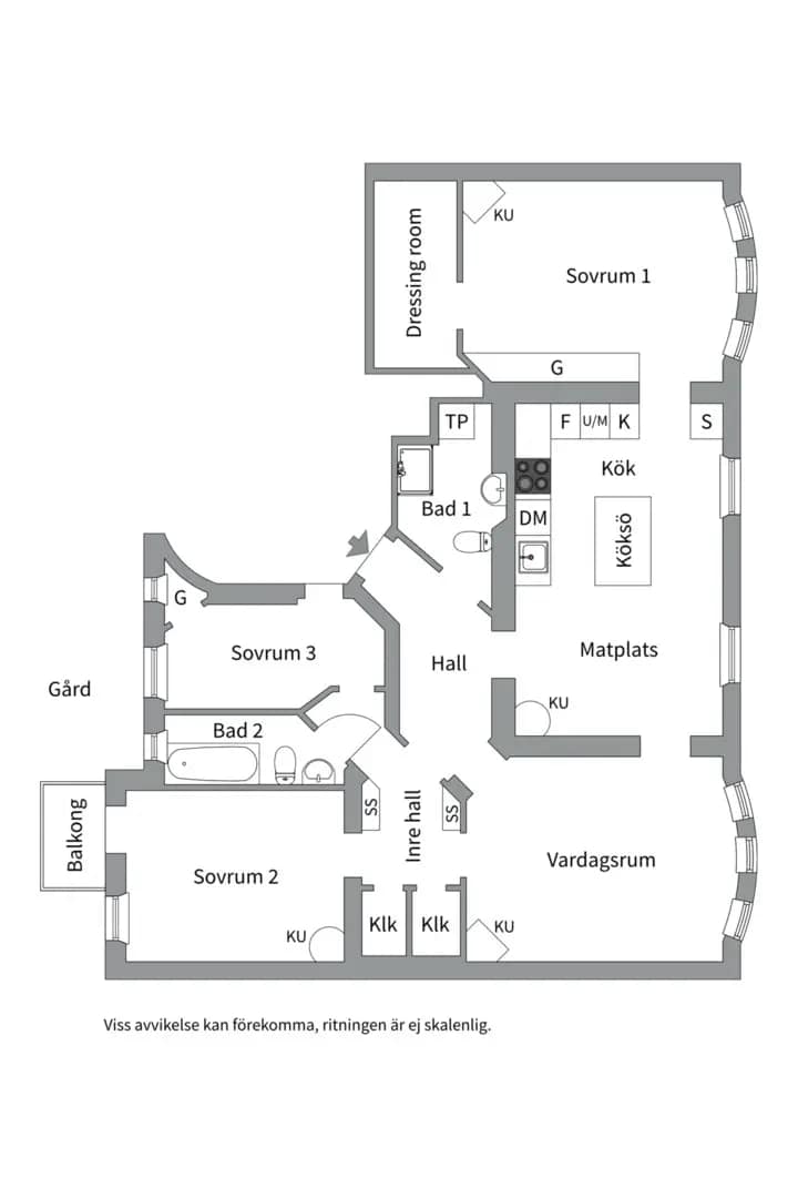 Planritning för Pipersgatan 6