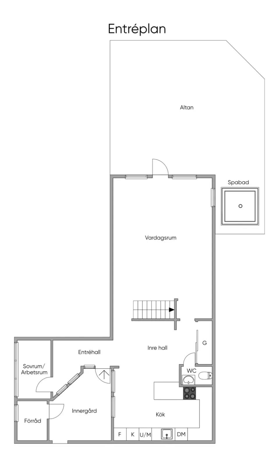 Floor plan for Linvägen