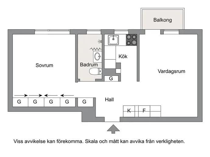 Floor plan for Bergsunds Strand 42